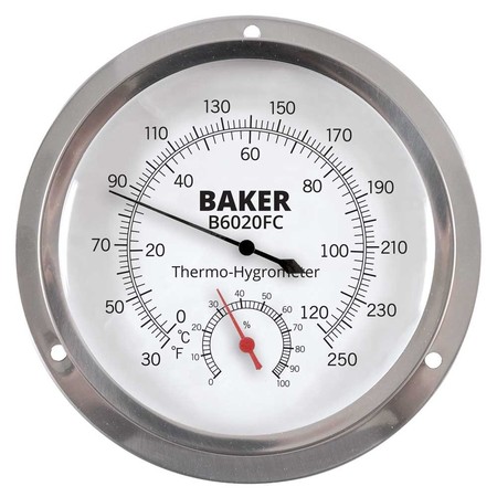 BAKER INSTRUMENTS B6020FC Dial Thermo-Hygrometer B6020FC